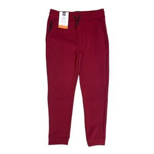 Burgundy - Member's Mark Boy's Elastic Waist Double Knit Active Jogger with Pock